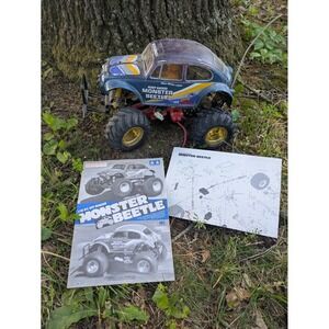 1986 Tamiya Monster Beetle 1/10 RC Off Roader 58060 VW Beetle Blue Manual